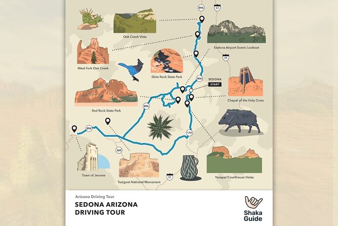 Sedona, Arizona Self-Guided Audio Tour - Start at 336 AZ-179: Set Up Your Phone Before You Leave the Parking Lot