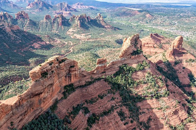 Sedona Helicopter Tour: Wild West Tour - Sycamore Canyon and the Verde River: Seeing the Layers Up Close