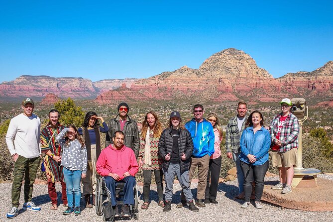Sightseeing Highlights Tour of Sedona - Passing Thunder Mountain and the big red-rock corridor